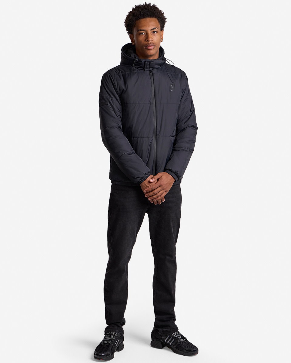 LFC Mens YNWA Puffa Jacket Black - Image 4