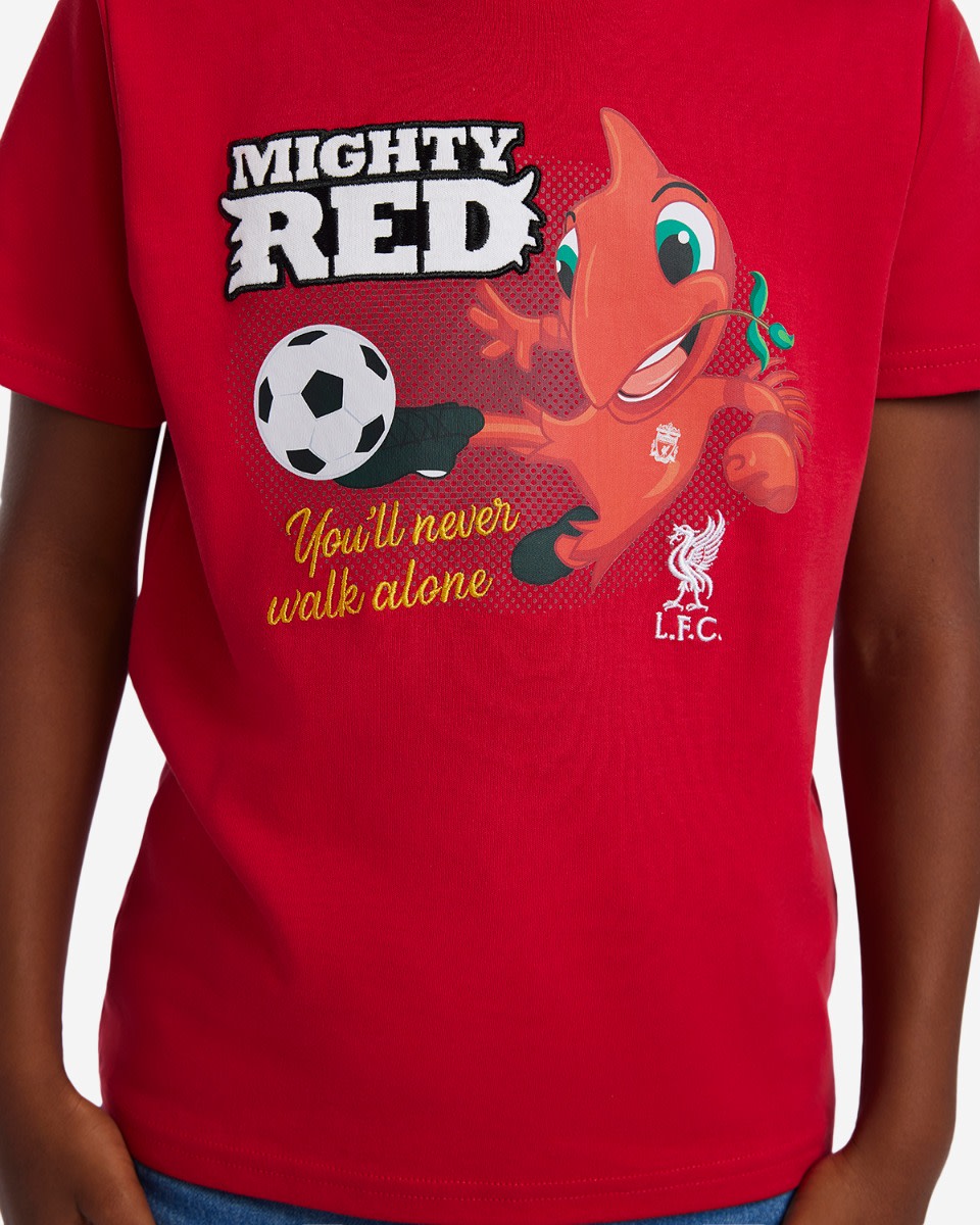 LFC Mighty Red Infants Tee Red - Image 4