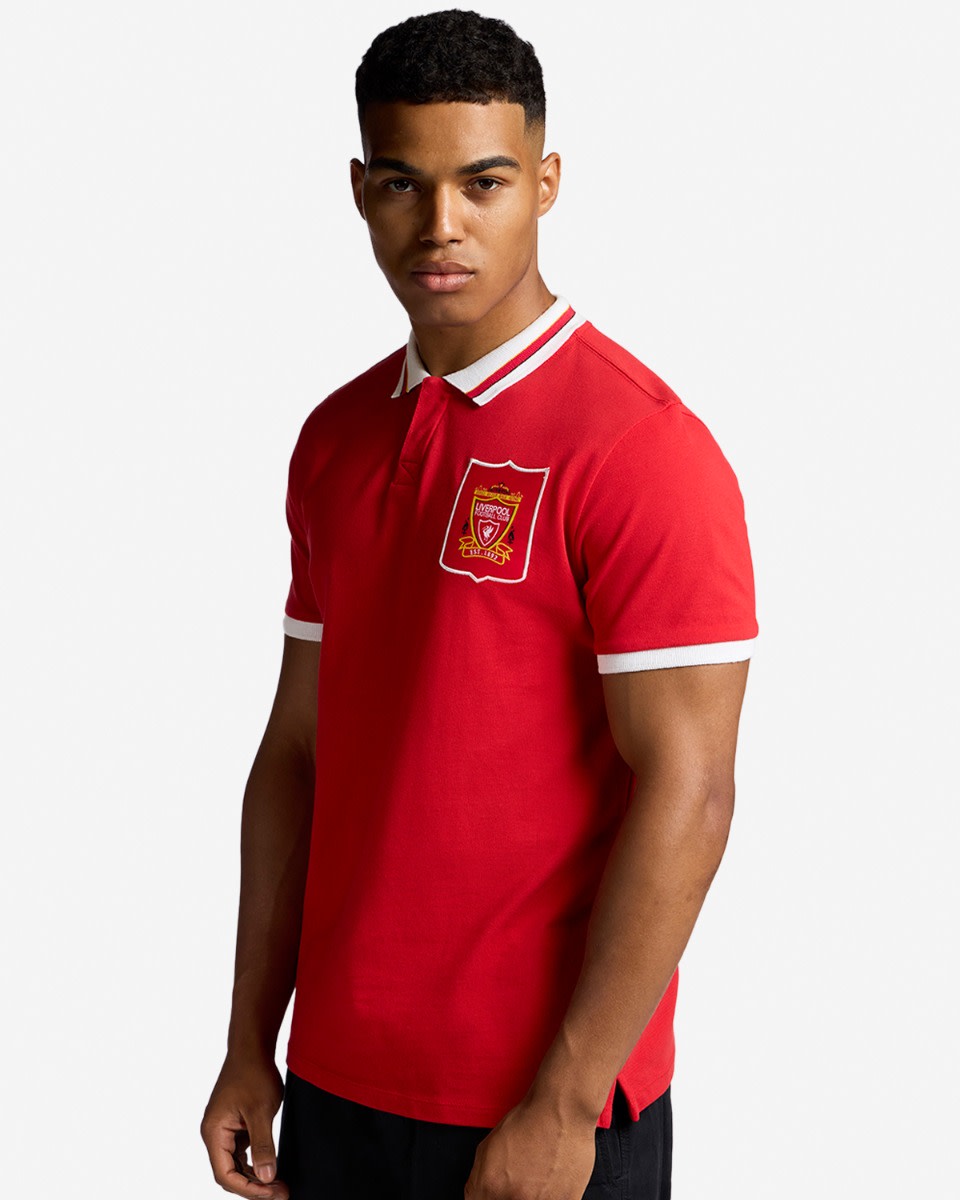 LFC Mens 95-96 Home Polo - Image 3