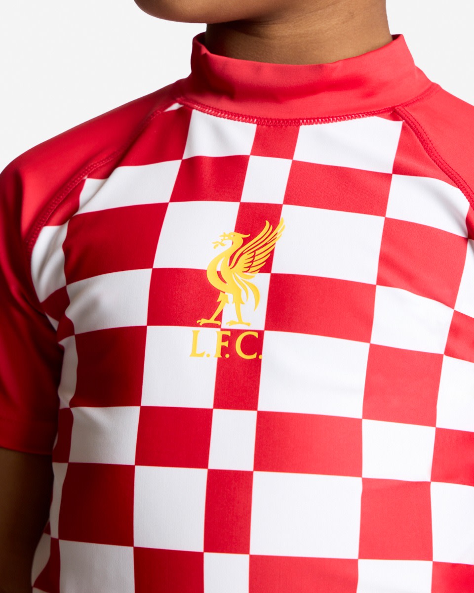 LFC Juniors Check Rash Top Red - Image 2