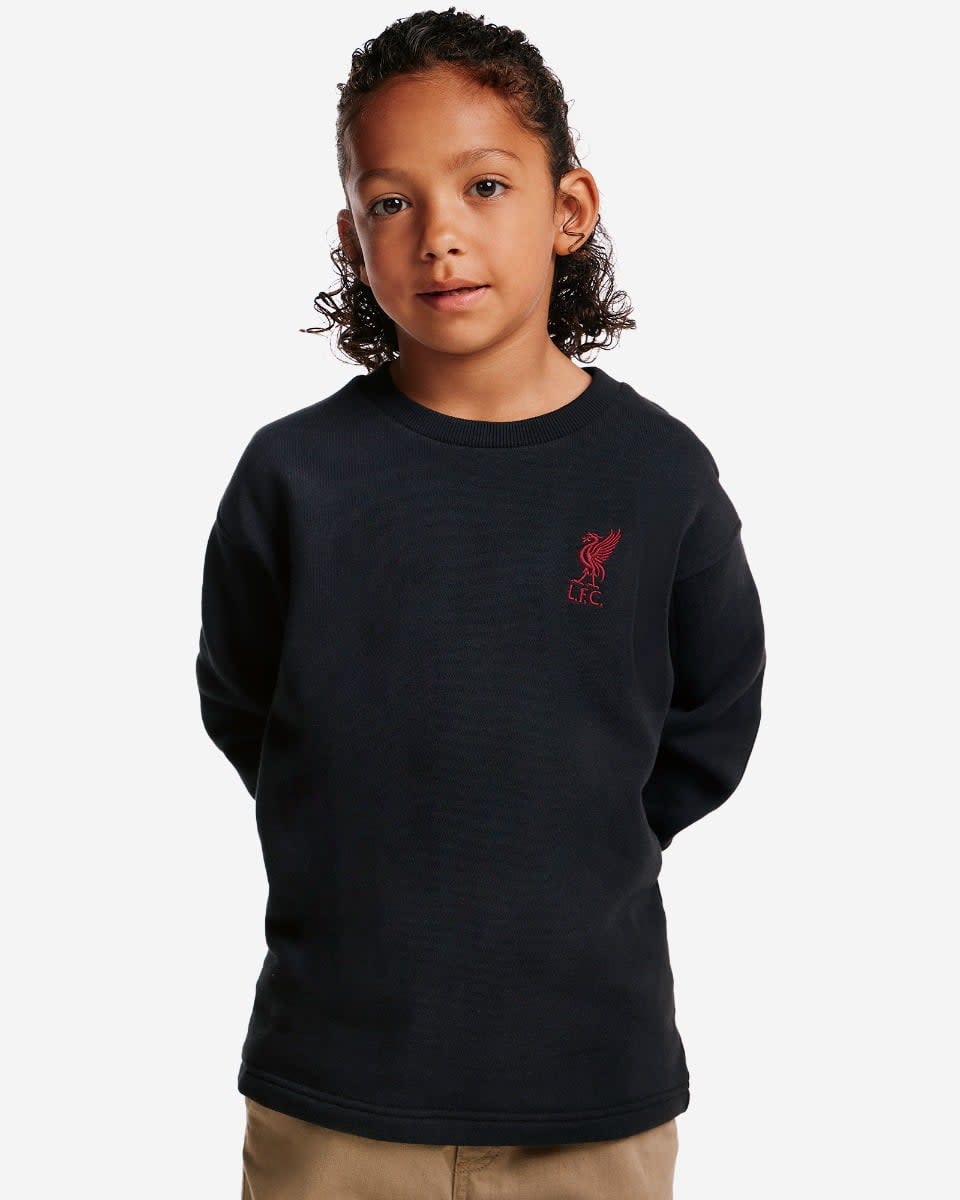LFC 青少年超大码 YNWA 拼接卫衣灰色 - Image 2