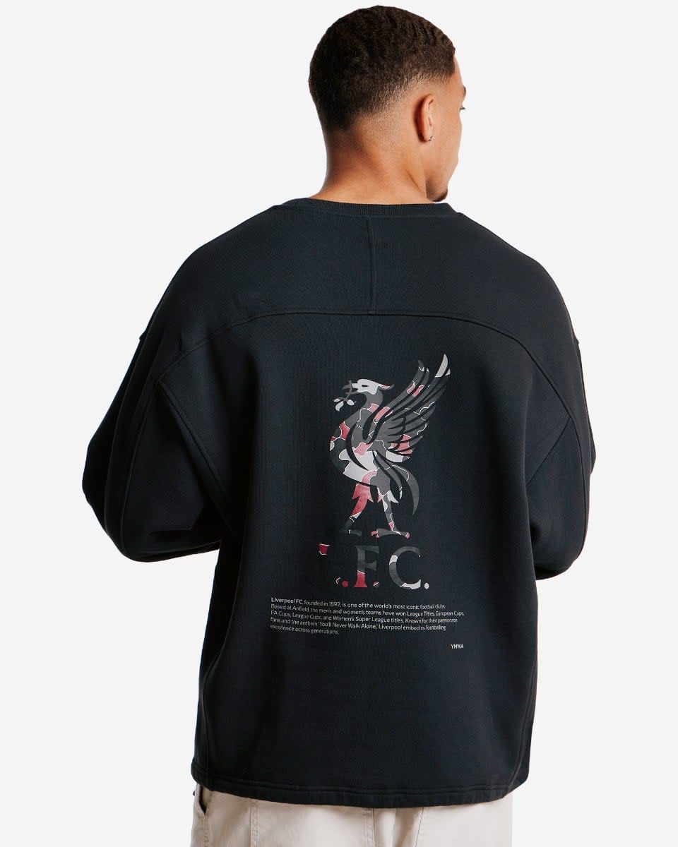 Pull à bascule YNWA surdimensionné LFC pour homme, gris - Image 2