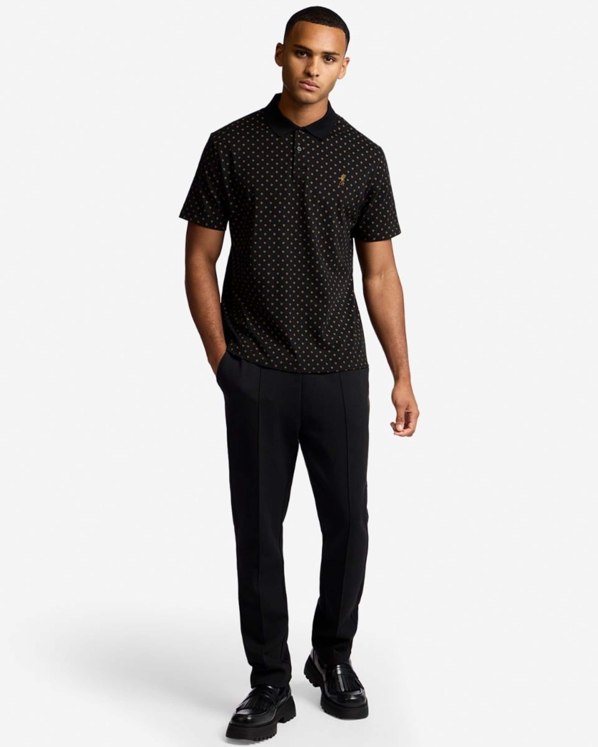 Polo LFC AOP para hombre, color negro - Image 4