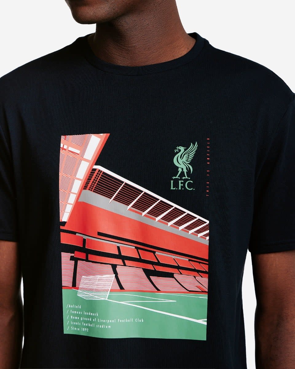 Camiseta LFC Anfield Ground para hombre, color negro - Image 4