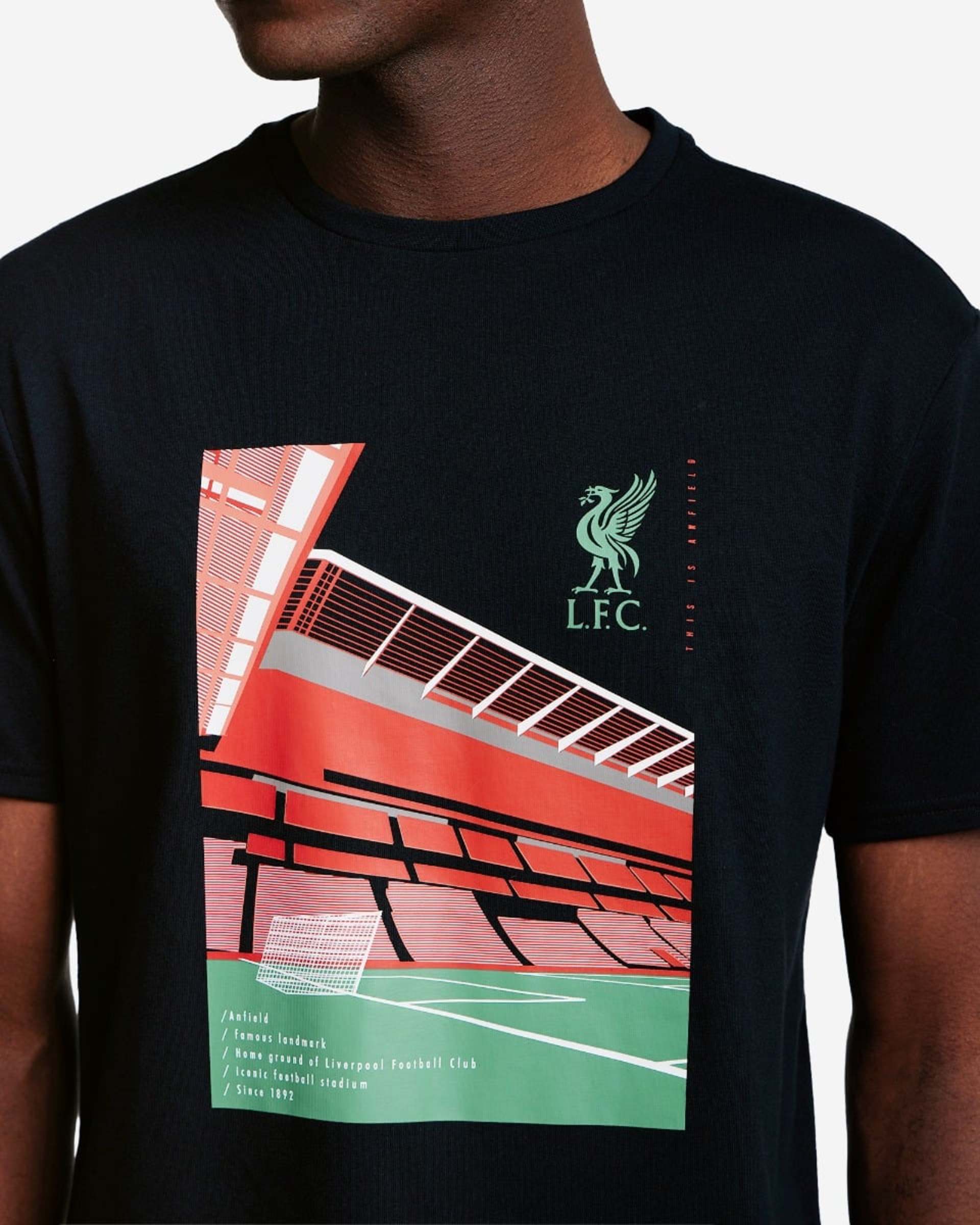 Camiseta LFC Anfield Ground para hombre, color negro - Image 4