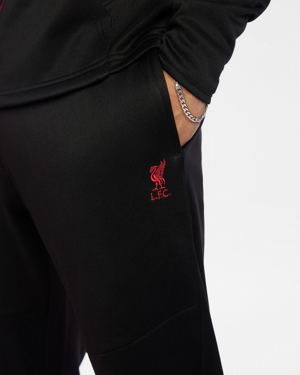 LFC Mens Panelled Joggers Black - Image 2