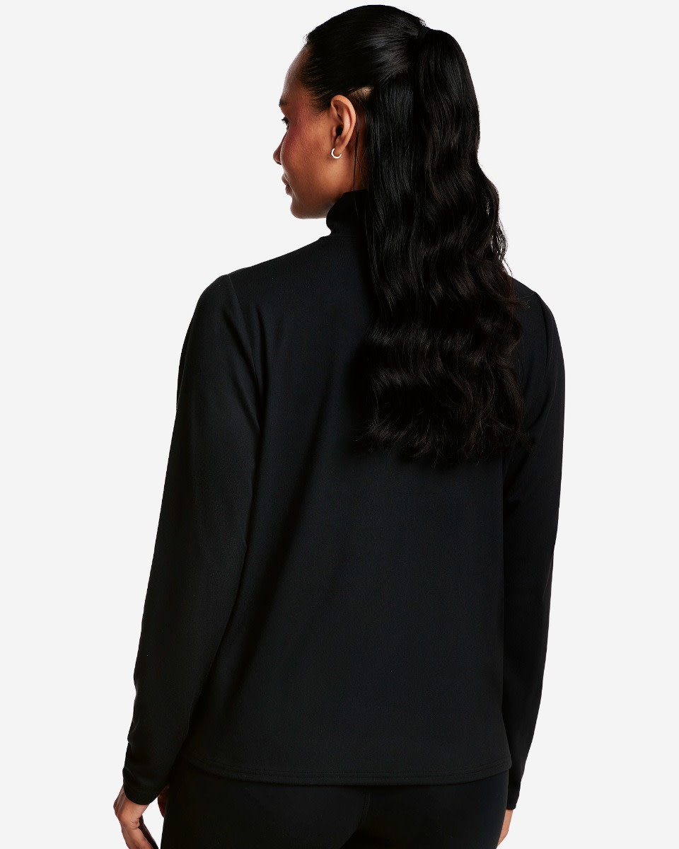 LFC Womens 1/4 Zip Fleece Black - Image 4