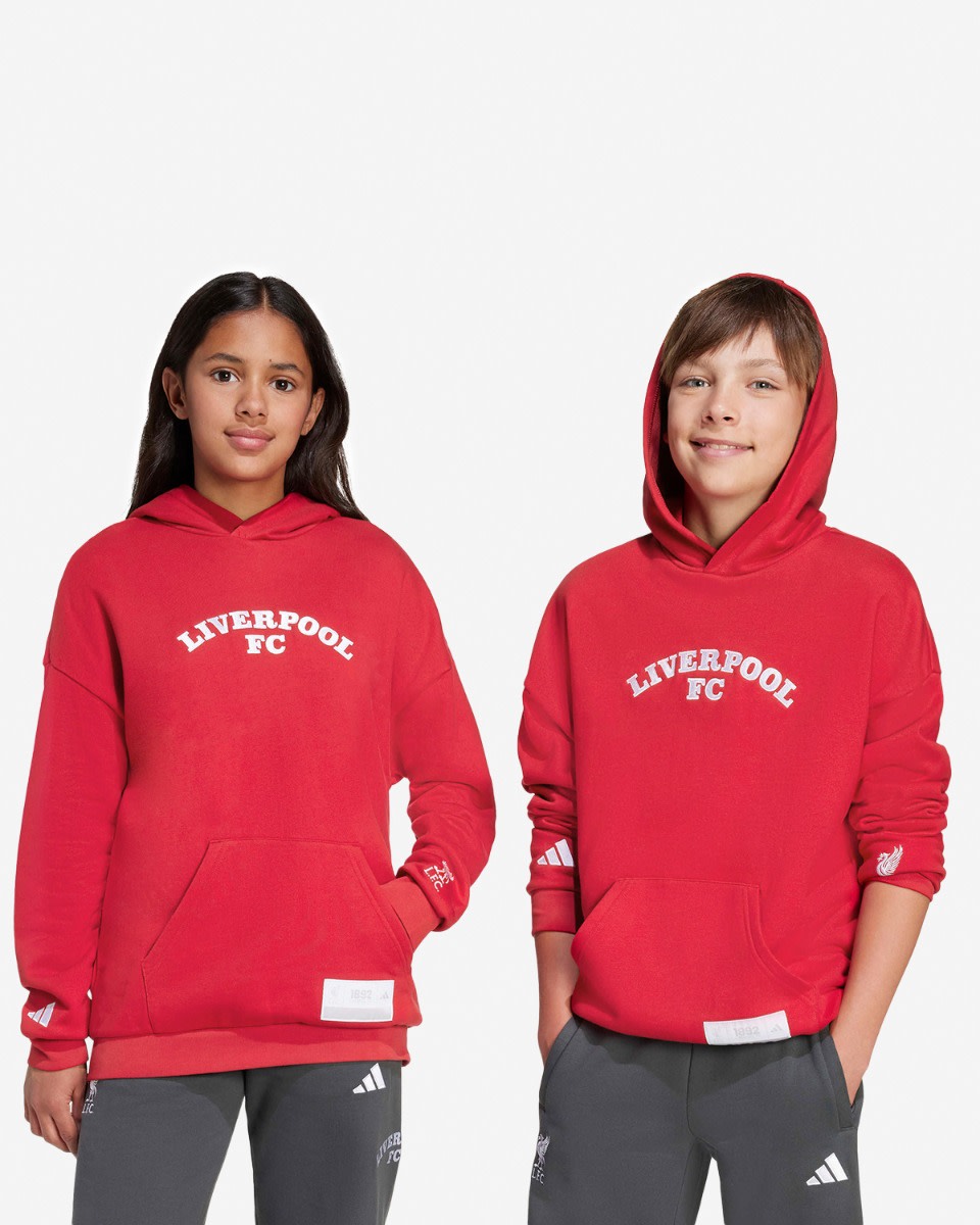 เสื้อฮู้ด รุ่น LFC adidas รุ่นเยาวชน 25/26 US แพ็ค สีแดง - Image 1