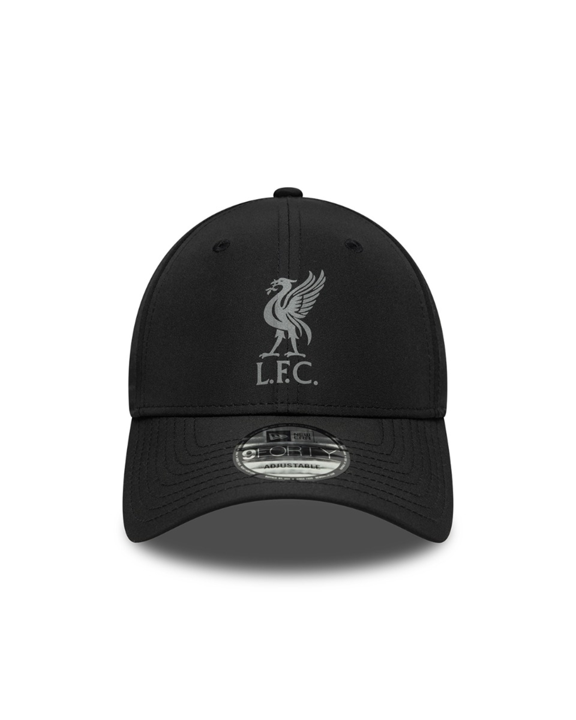 LFC New Era reflektierende schwarze 9FORTY verstellbare Kappe - Image 2