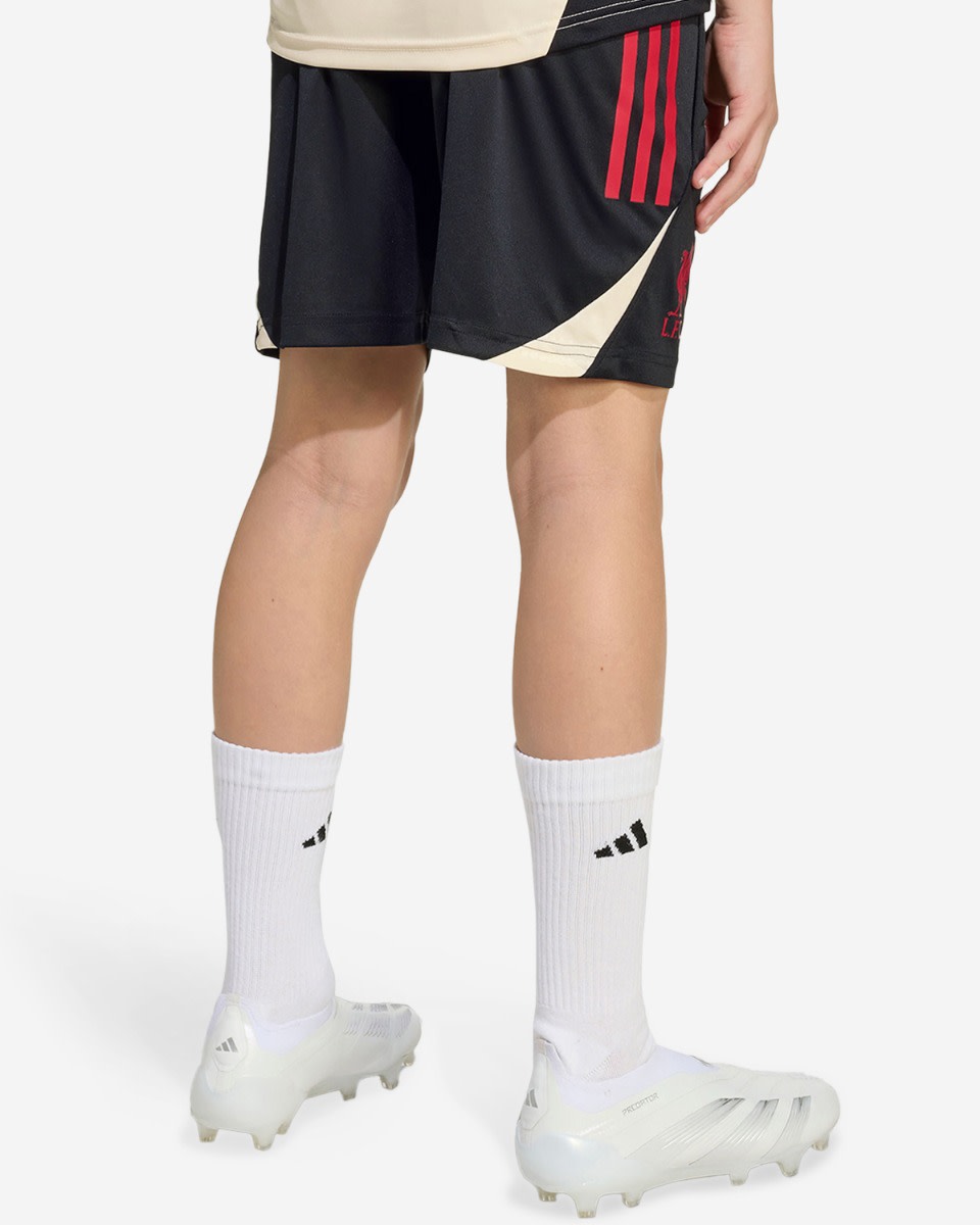 LFC adidas Youth 25/26 Domestic Training Shorts Black - Image 1