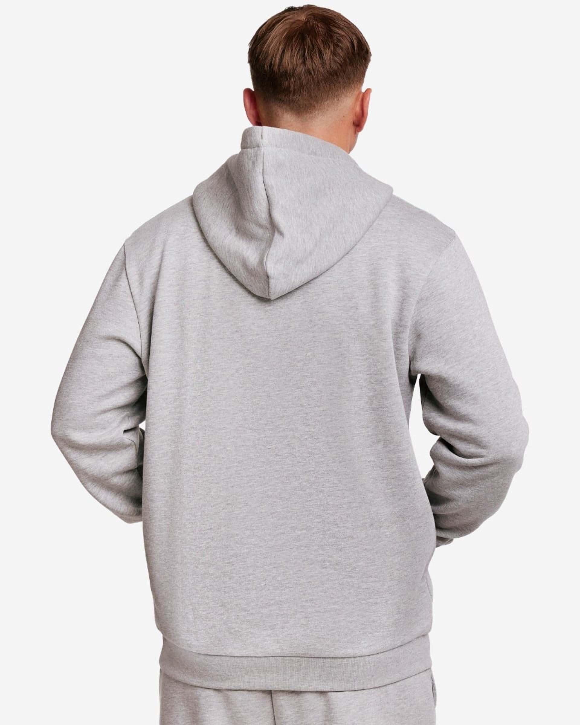 Sudadera con capucha LFC para hombre con logotipo en la parte superior, gris jaspeado - Image 4