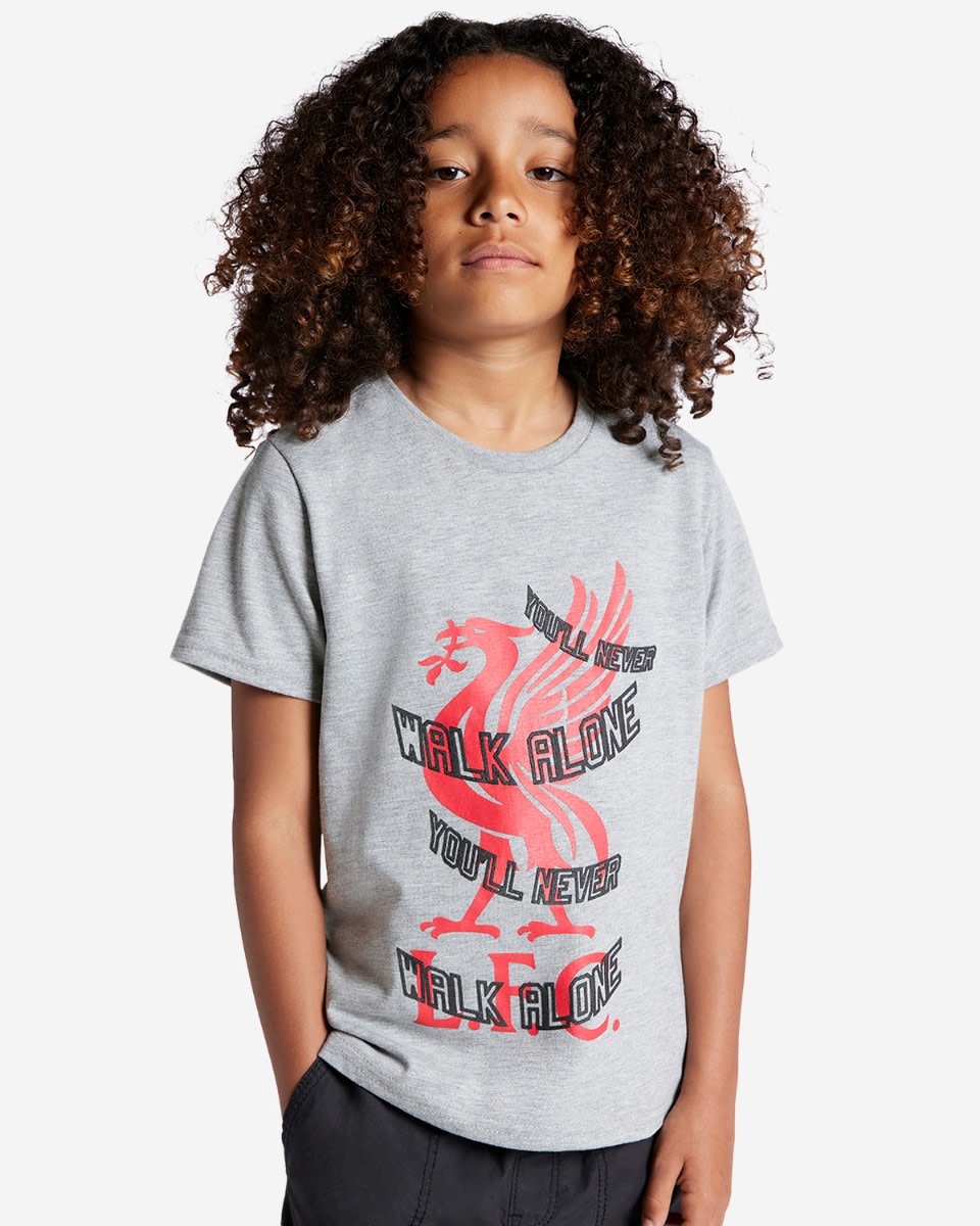 LFC Juniors Wrap Liverbird Tee Grå - Image 1