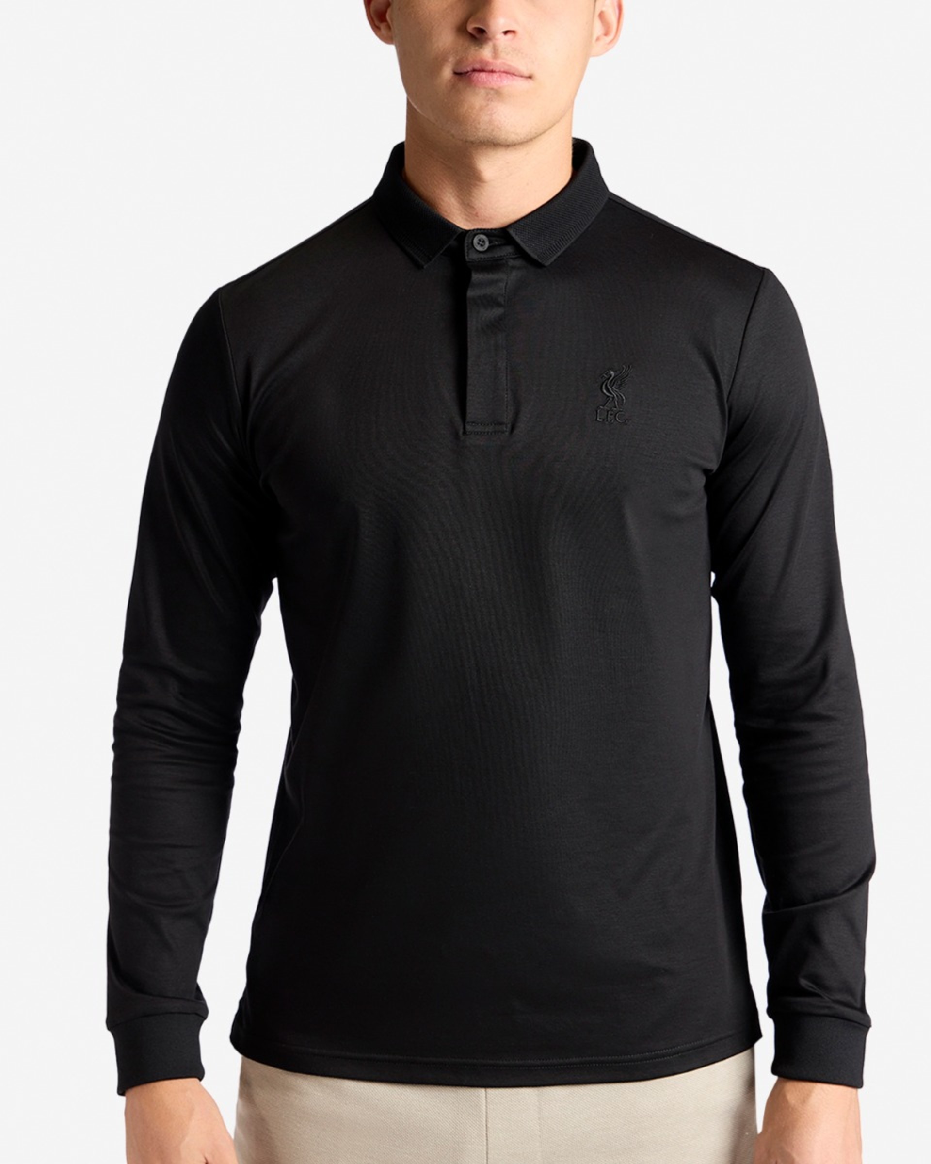 LFC Firma Herre Langærmet Polo Sort - Image 3