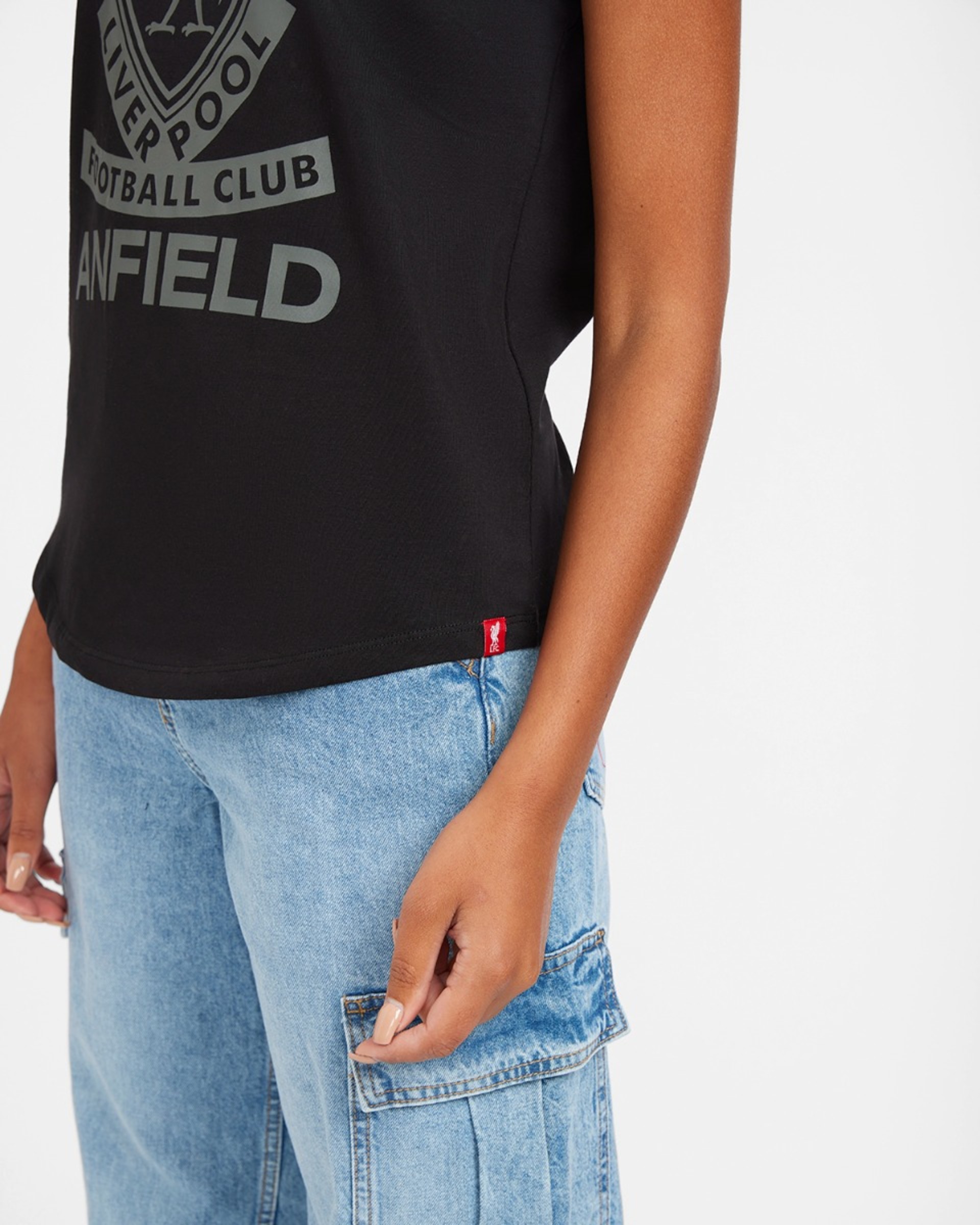 เสื้อยืด TIA สีดำผู้หญิง LFC - Image 3