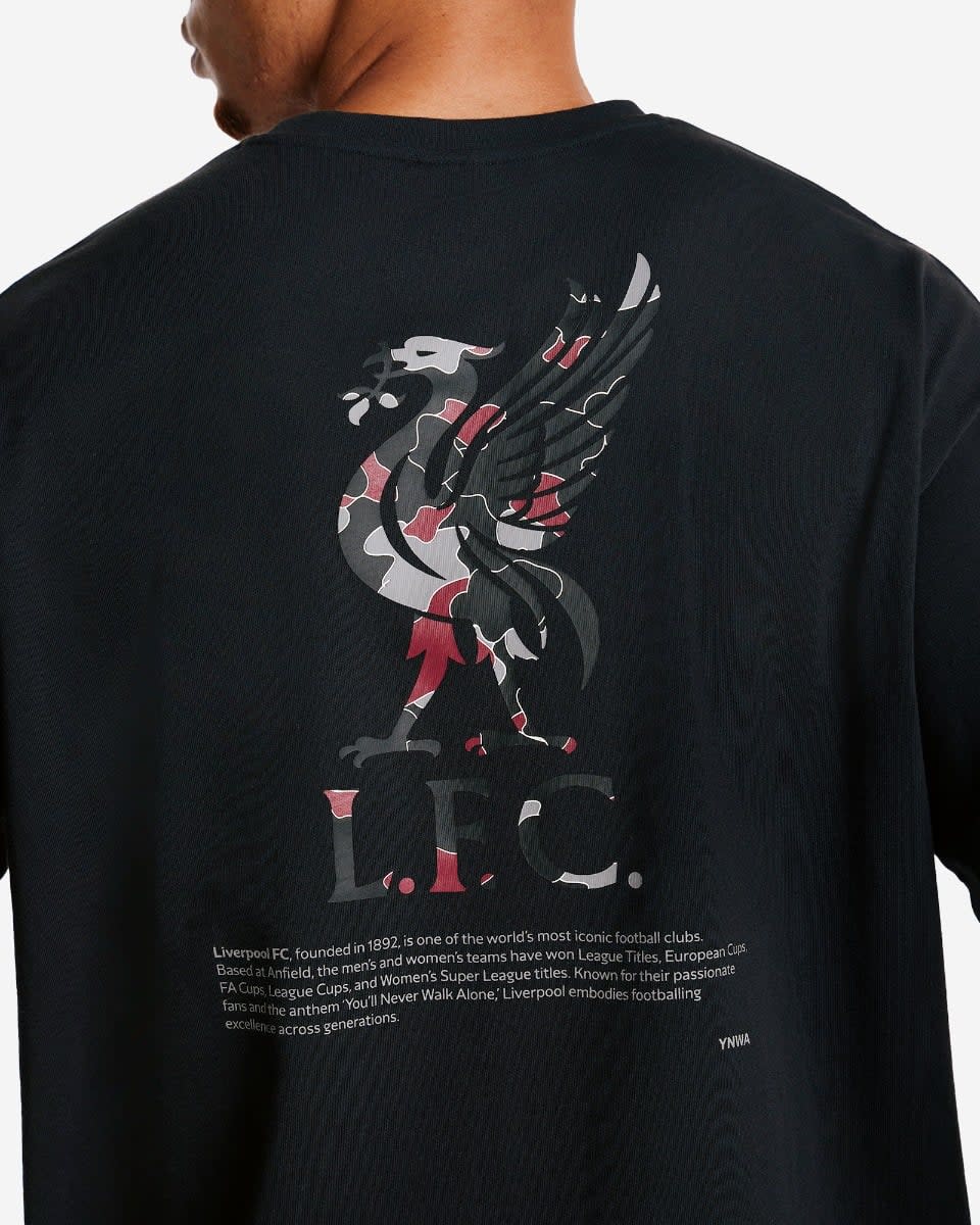 Camiseta LFC con estampado de espalda YNWA para hombre, gris - Image 2