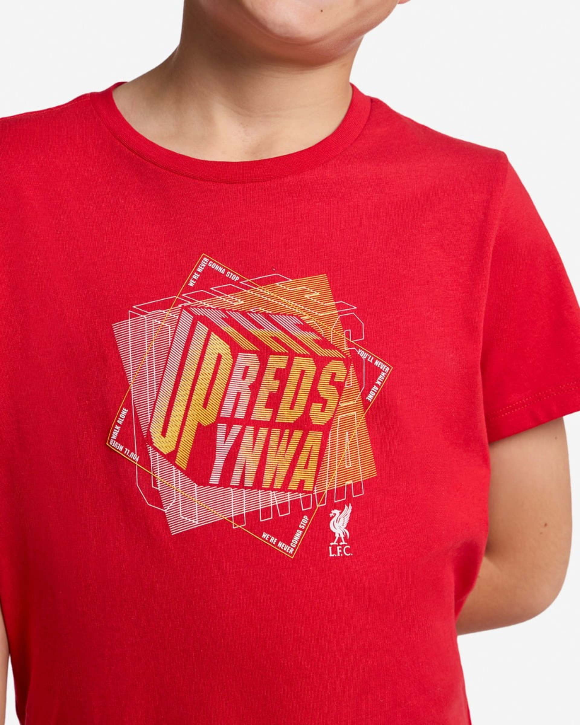 เสื้อยืด LFC Infants Up The Reds สีแดง - Image 2