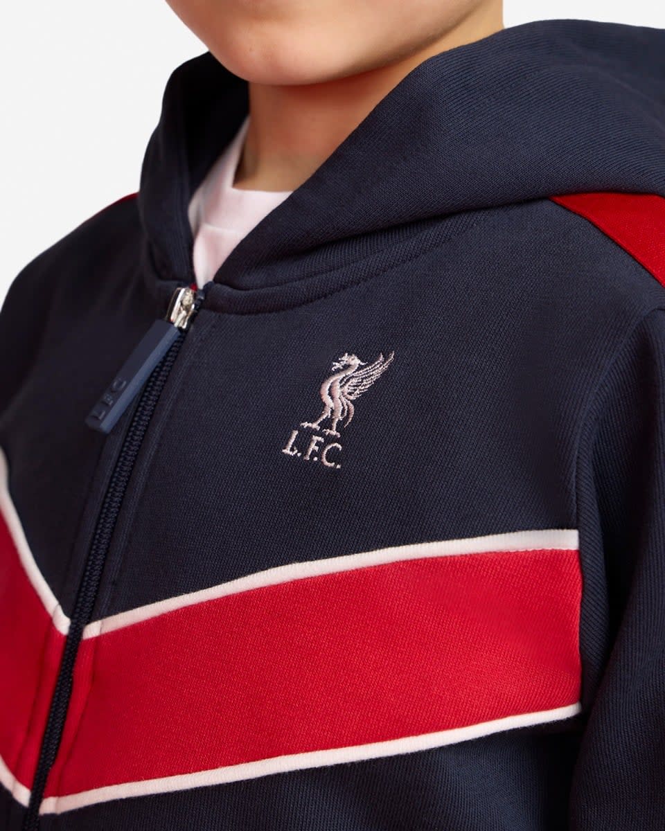 LFC Infants Chevron Hoodie Navy - Image 2