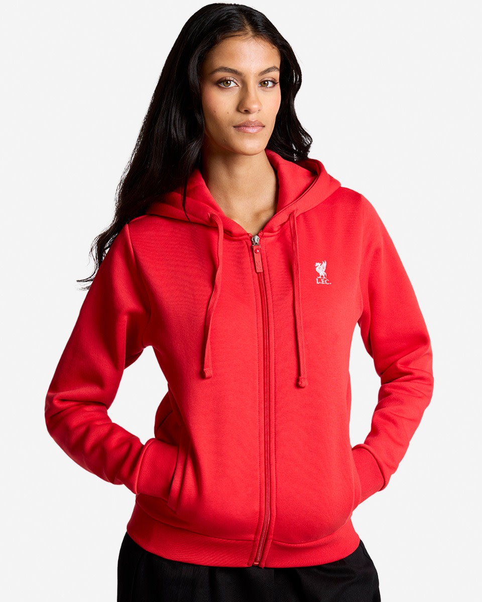 LFC Womens Zip Through Hoody Red - Image 1