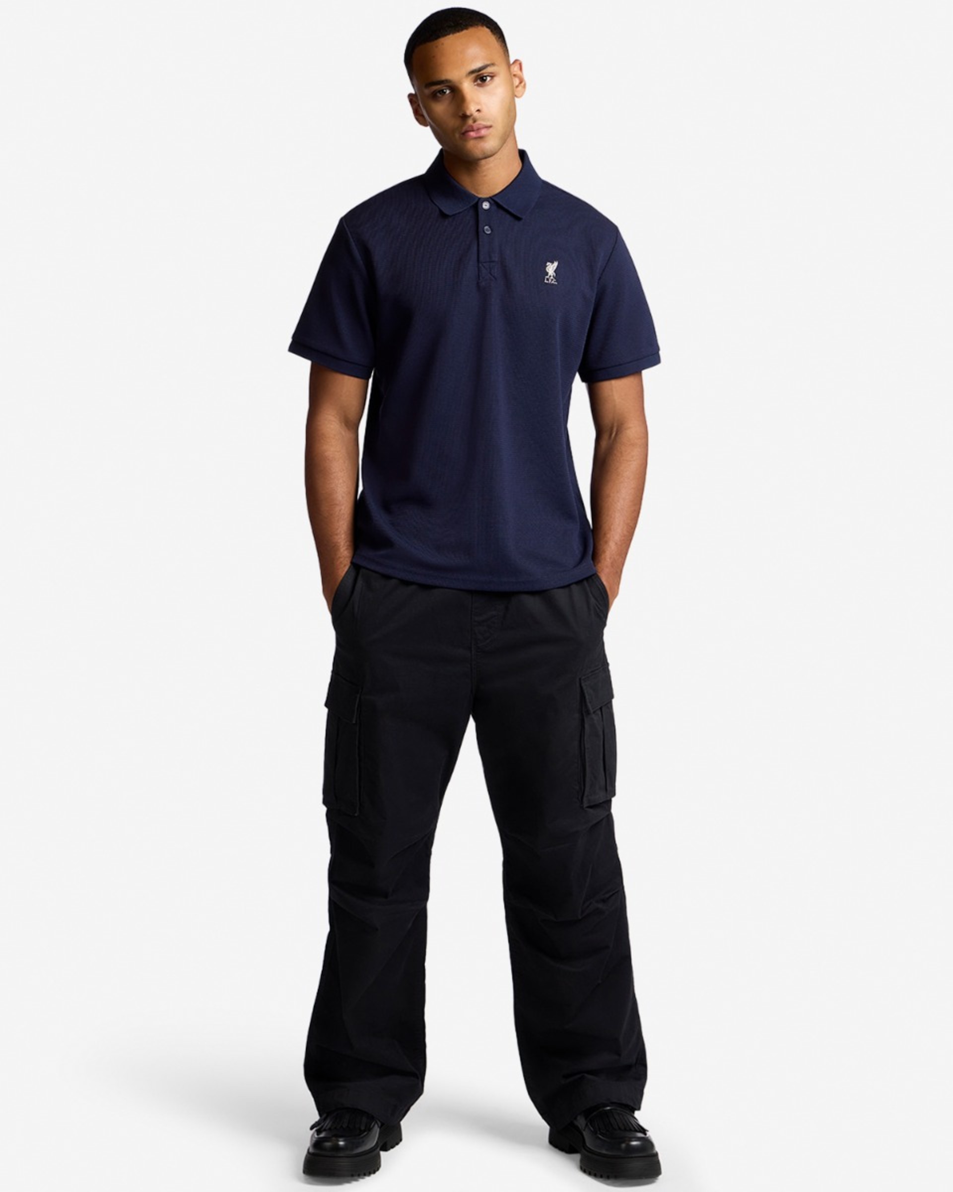 LFC Herre Tekstureret Polo Navy - Image 3
