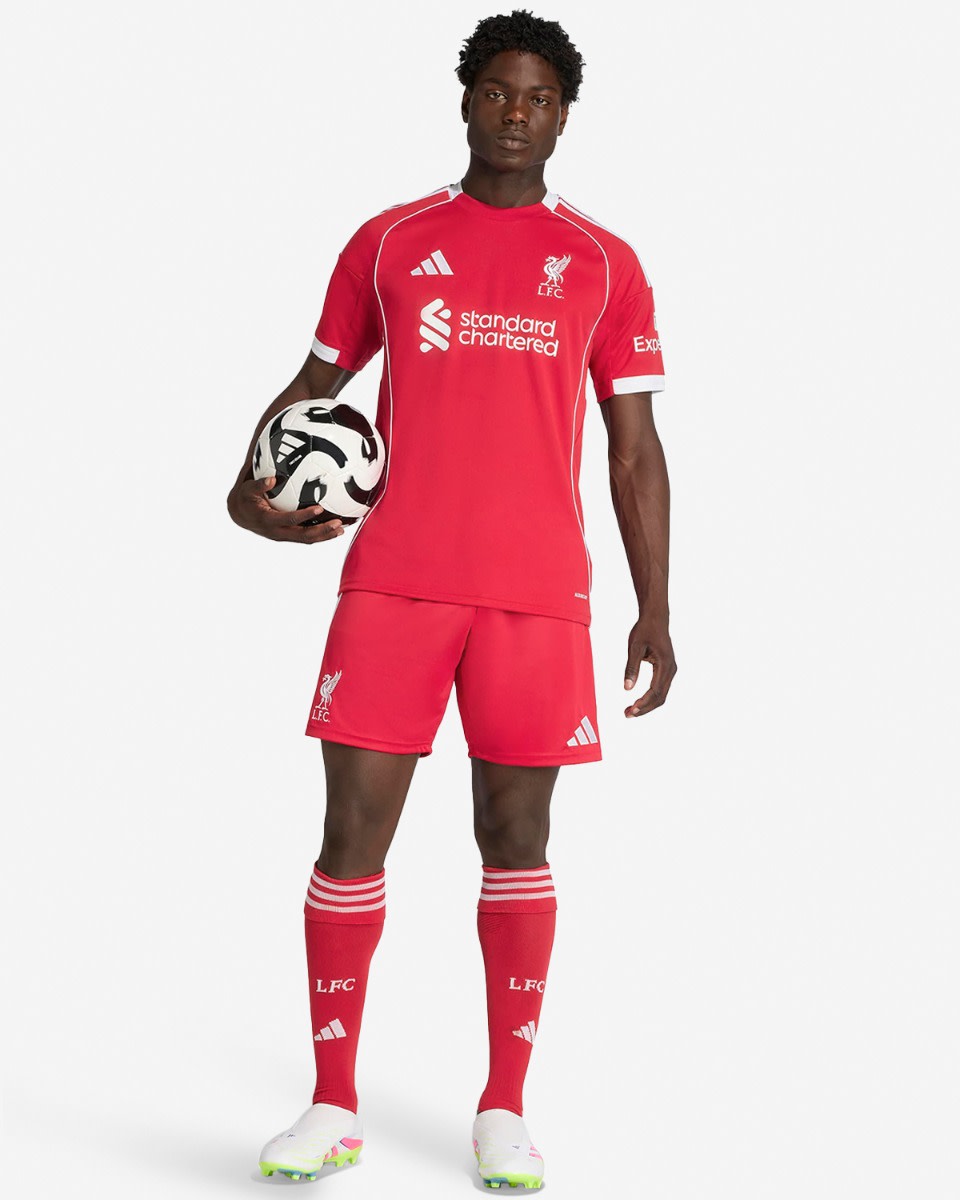 LFC adidas Mens 25/26 Home Shorts - Image 4