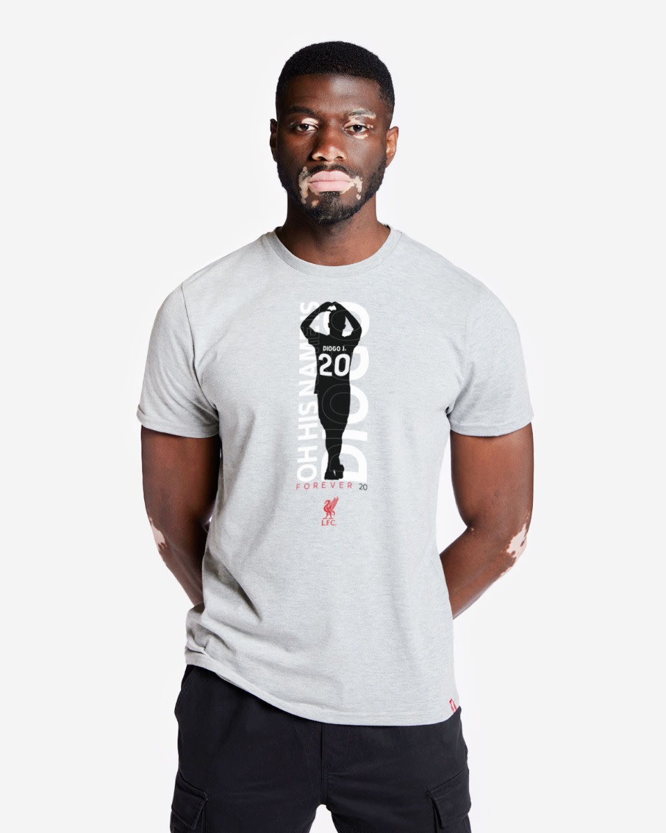 LFC Adults Diogo Jota Forever 20 Tee Grey - Image 1