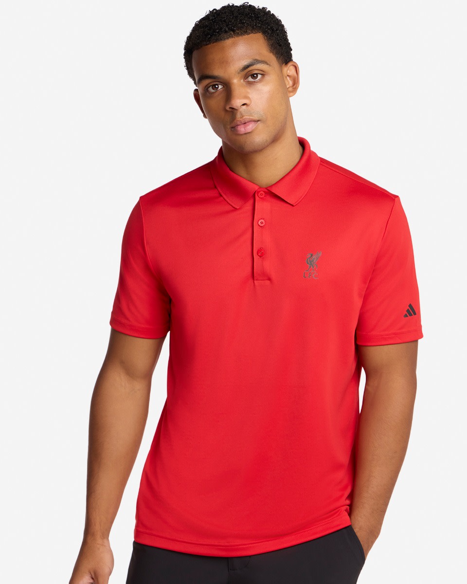 เสื้อโปโลกอล์ฟแอลเอฟซี adidas สำหรับผู้ใหญ่ Core Performance Primegreen สีแดง - Image 1