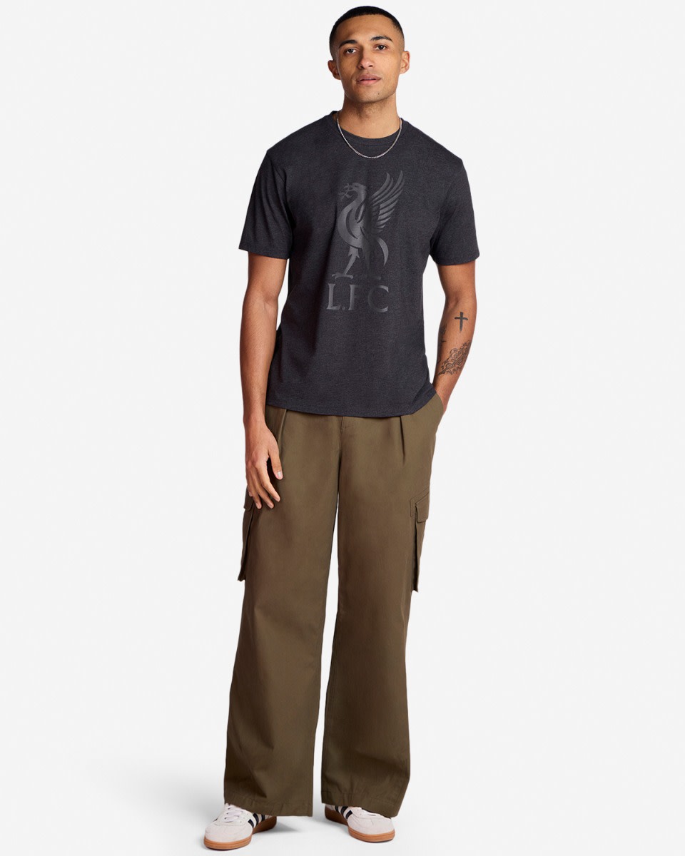 LFC Mens Liverbird Tee Grey - Image 4