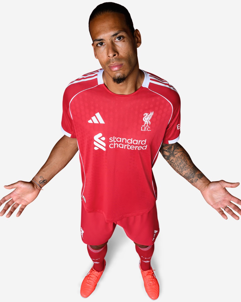 LFC adidas Mens 25/26 Authentic Home Jersey - Image 4