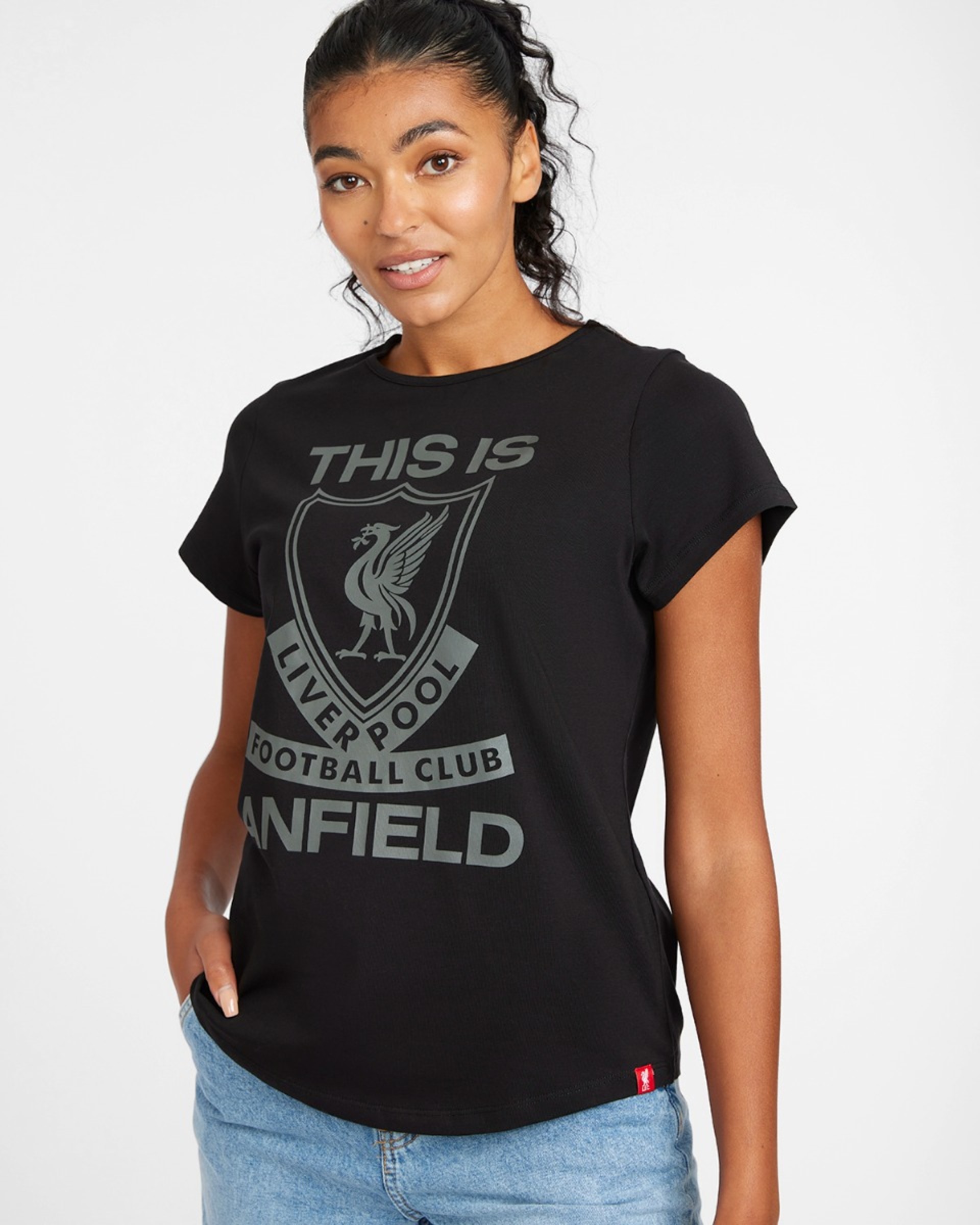 เสื้อยืด TIA สีดำผู้หญิง LFC - Image 4