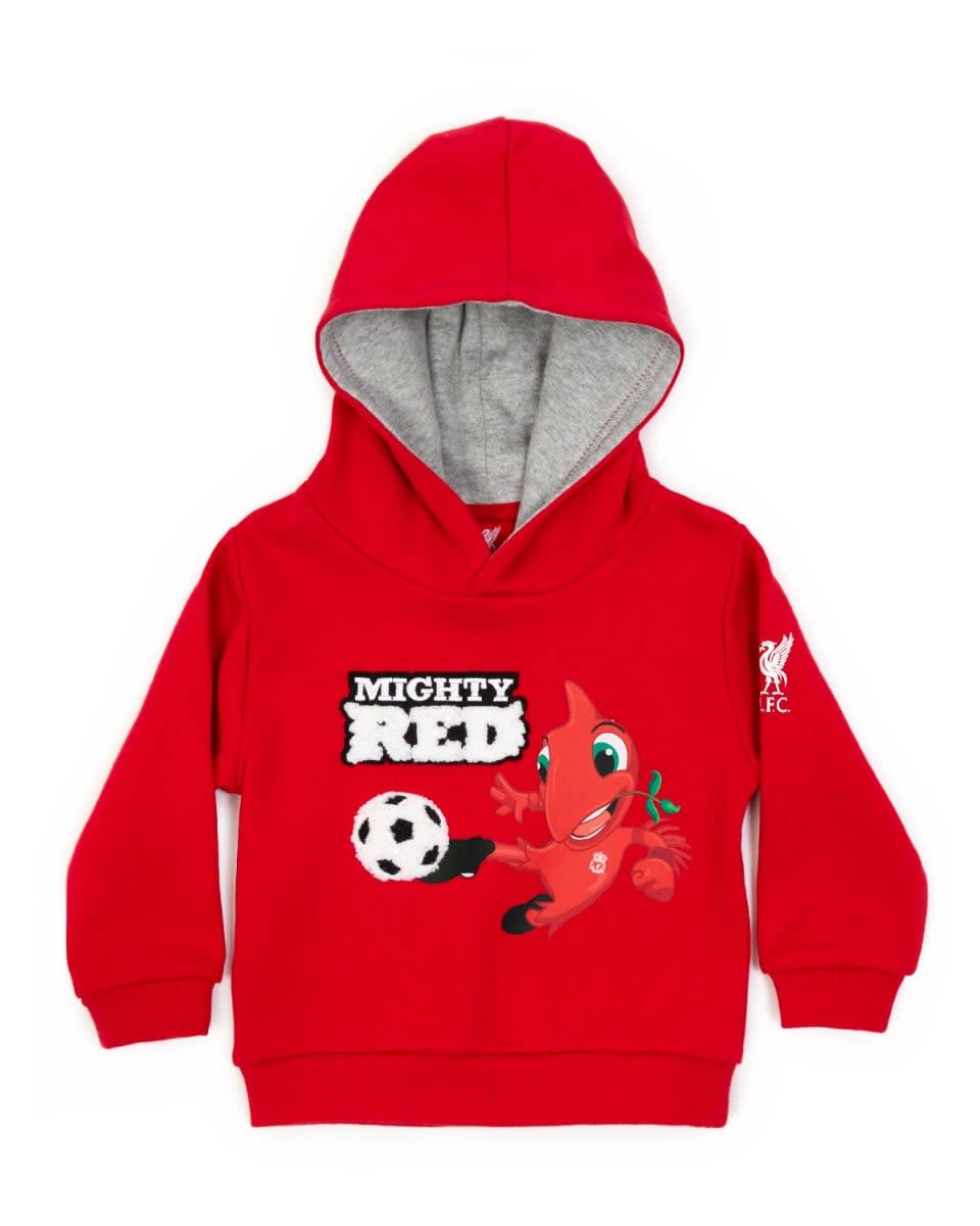 LFC Mighty Red Baby Hoody Grey - Image 1