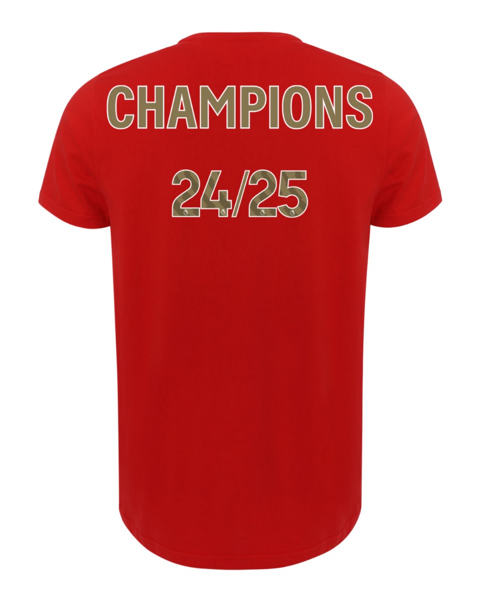 LFC Adults Champions 24/25 T-skjorte rød - Image 1
