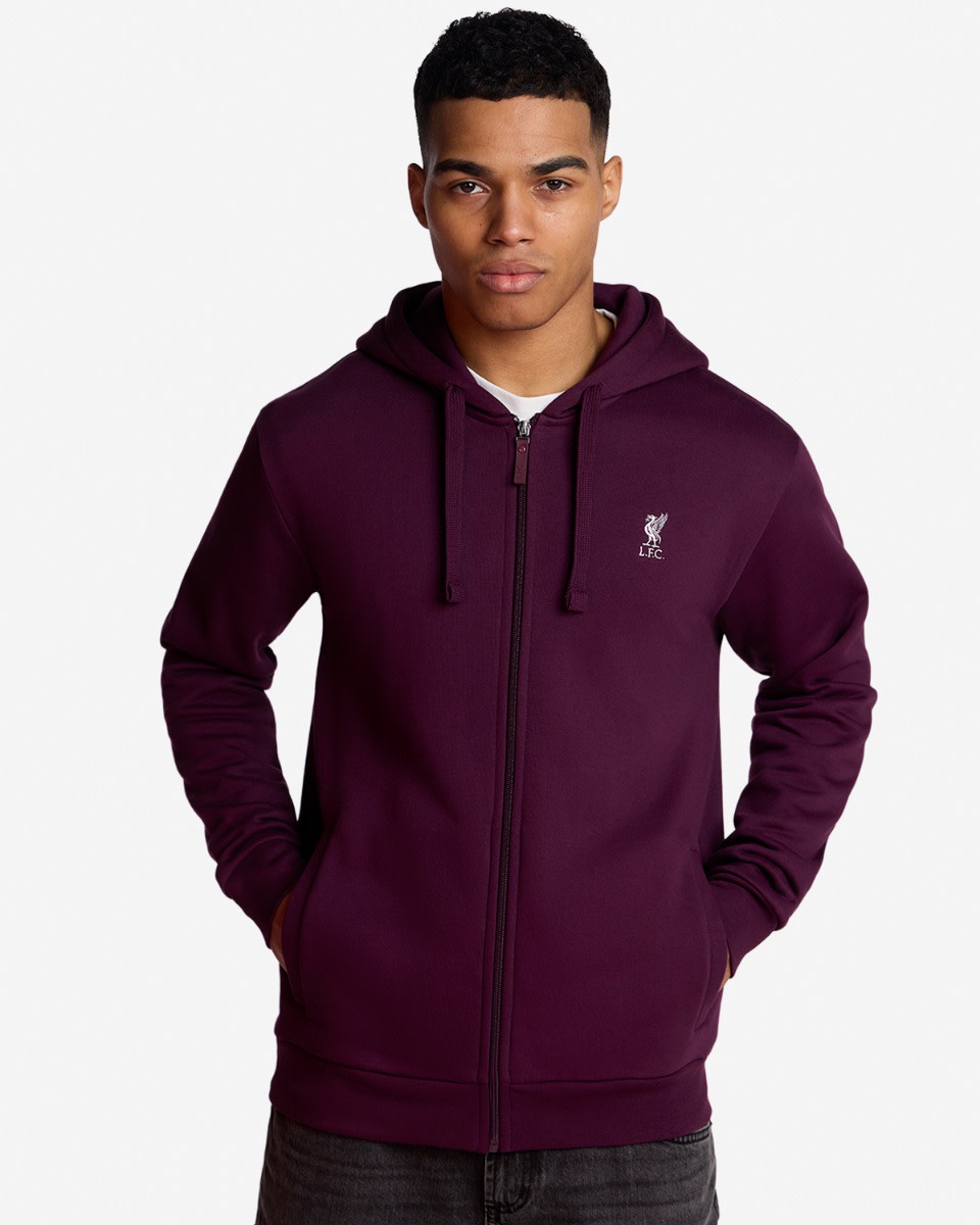 LFC Mens Zip through Hoodie Cherry - Image 1