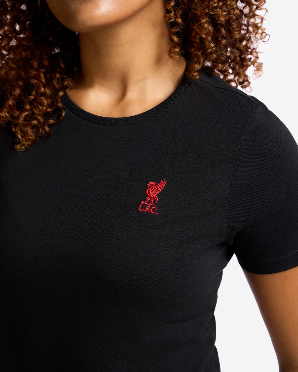 LFC Liverbird T-shirt til kvinder Sort - Image 2