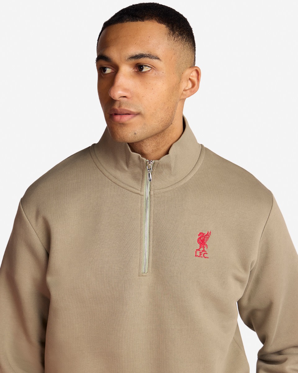 LFC メンズクオータージップトップカーキ - Image 2