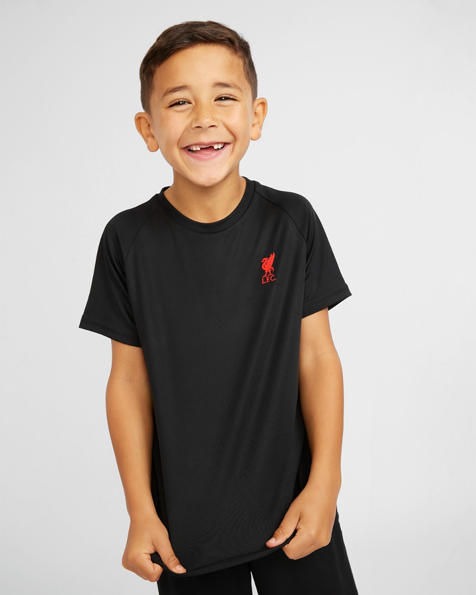 LFC Junior Raglan Tee Black - Image 1