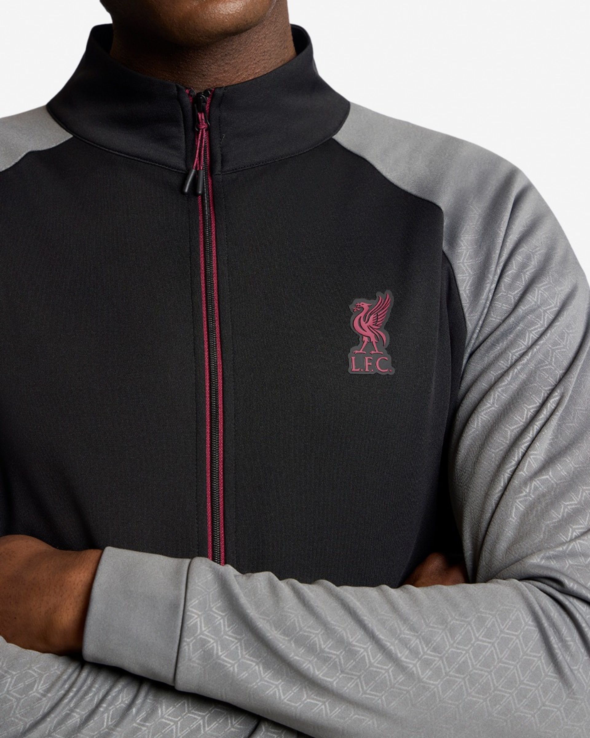 LFC Herre 1/2 Zip Tricot Top Sort - Image 3