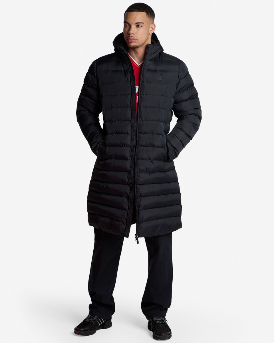 LFC Menns Lang Puffa Jakke Svart - Image 4