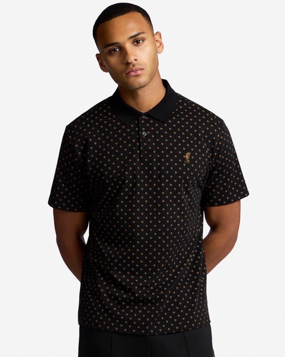 LFC Herr AOP Polo Svart - Image 3