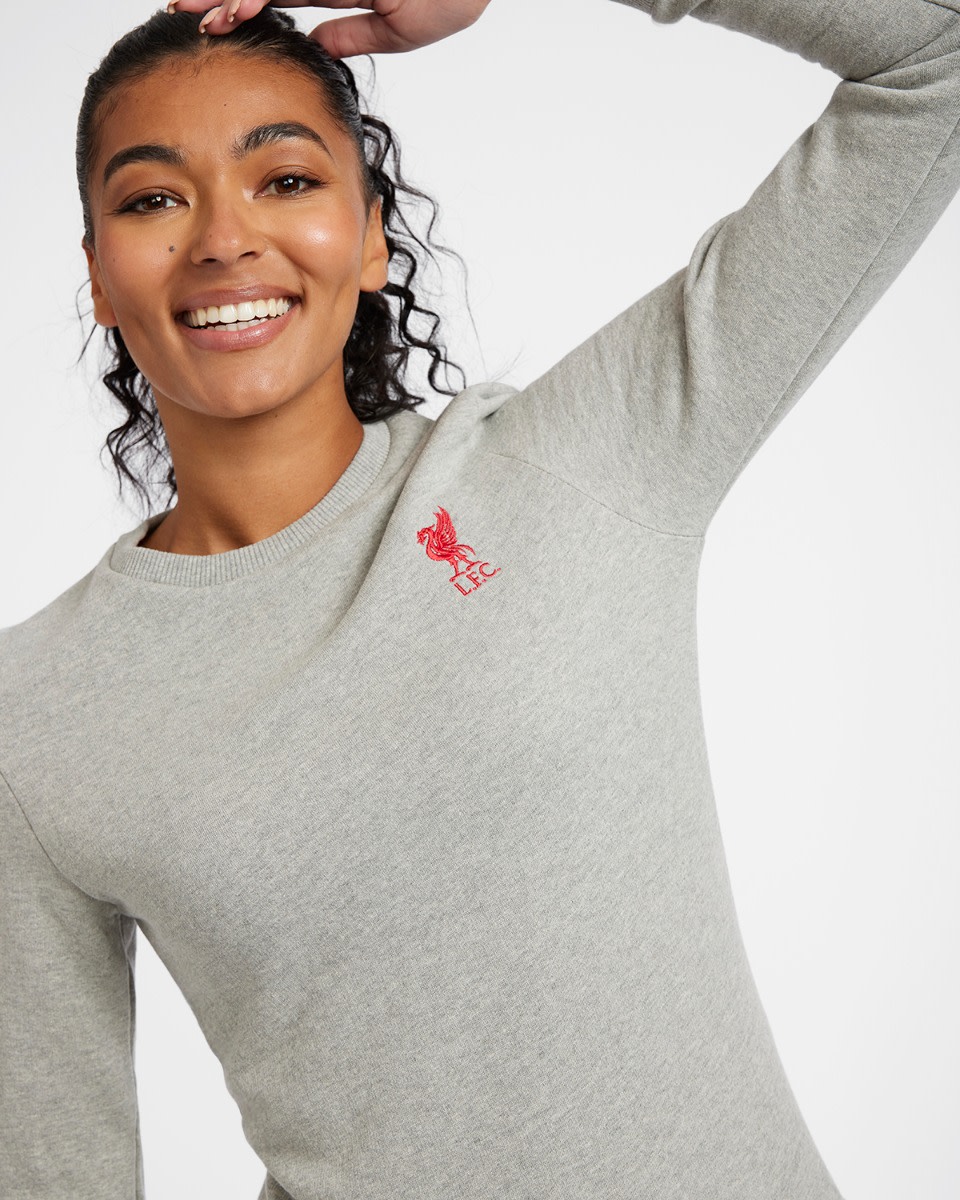 LFC Womens Crew Neck Sweatshirt Grey - Image 2