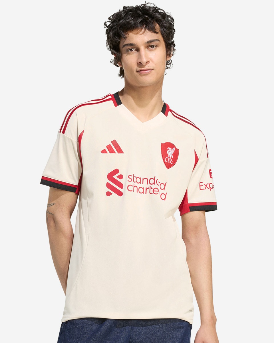フラーフェンベルフ　リバプール　25/26　アウェイ　CL仕様 LFC adidas Mens 25/26 Away Jersey