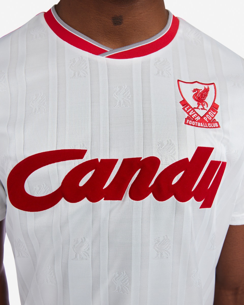 LFC Retro 1988-89 Adult Candy 3rd Shirt - Image 2