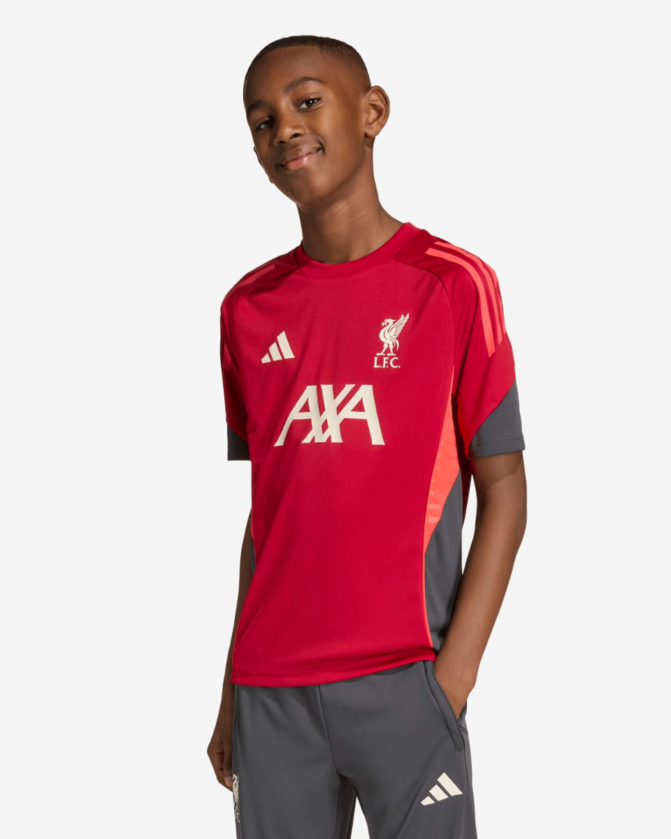 LFC adidas Juniors 25/26 Domestic Kurzarm-T-Shirt, Rot - Image 1