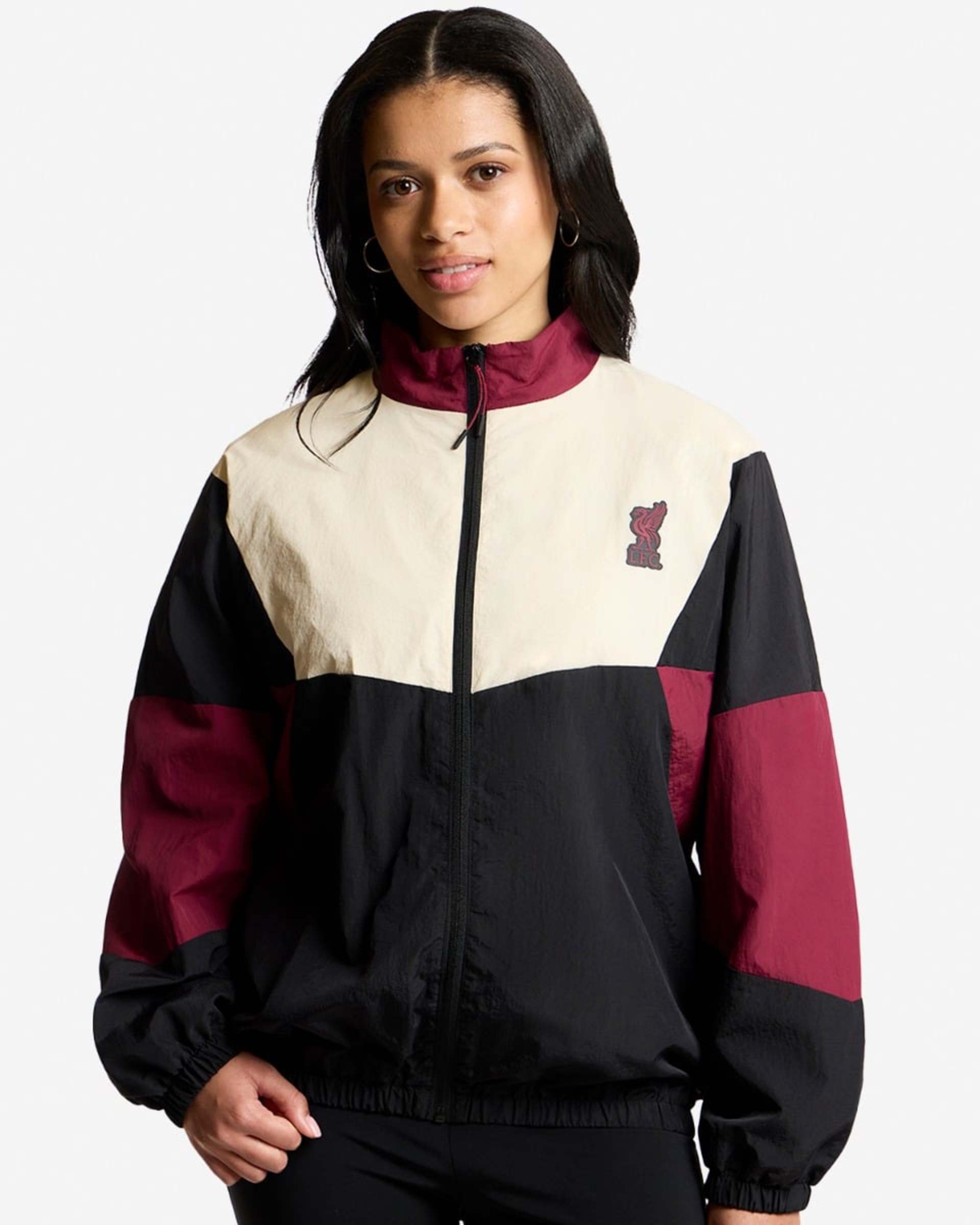 LFC Farveblok Windcheater til kvinder Sort - Image 1