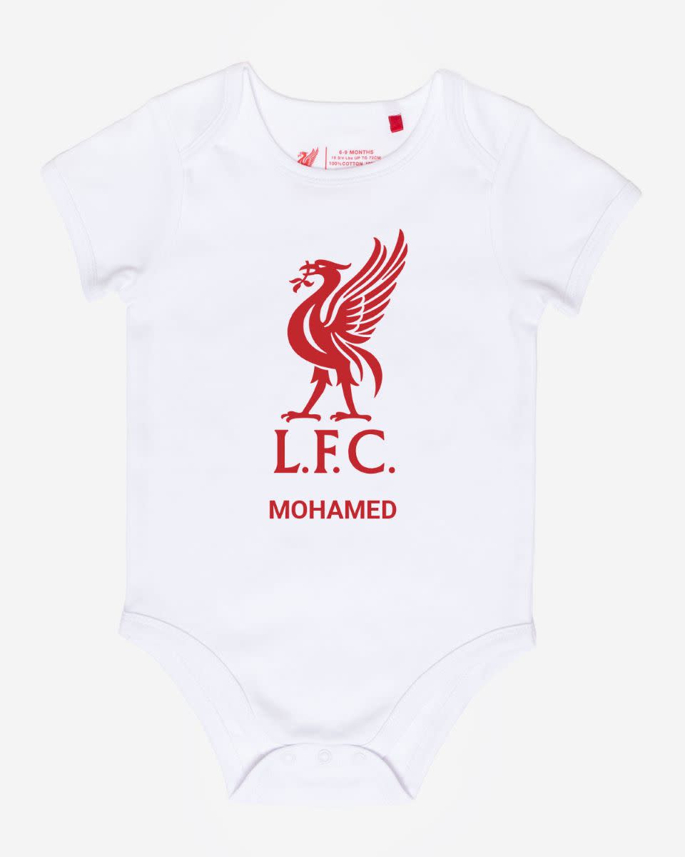 LFC 婴儿个性化 Liverbird 连体衣白色 - Image 1