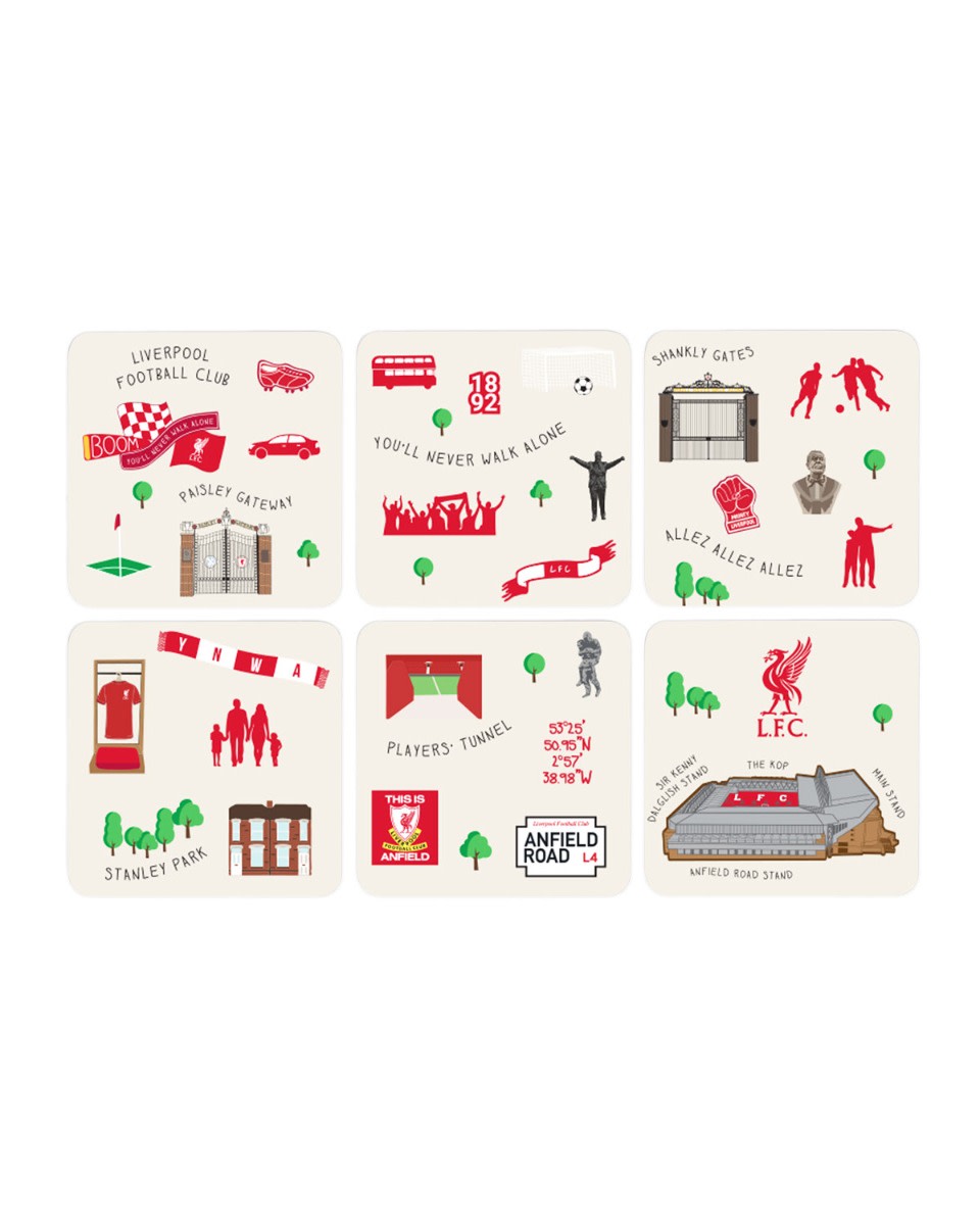 LFC Landmarks Untersetzer, 6er-Pckg - Image 1