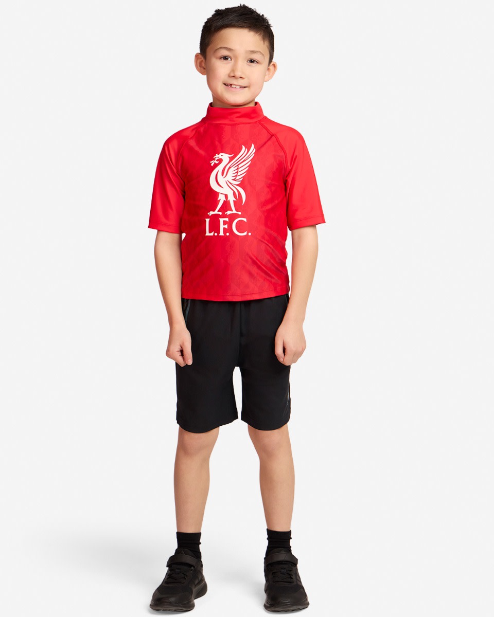 LFC Juniors GEO AOP Rash Top Red - Image 3