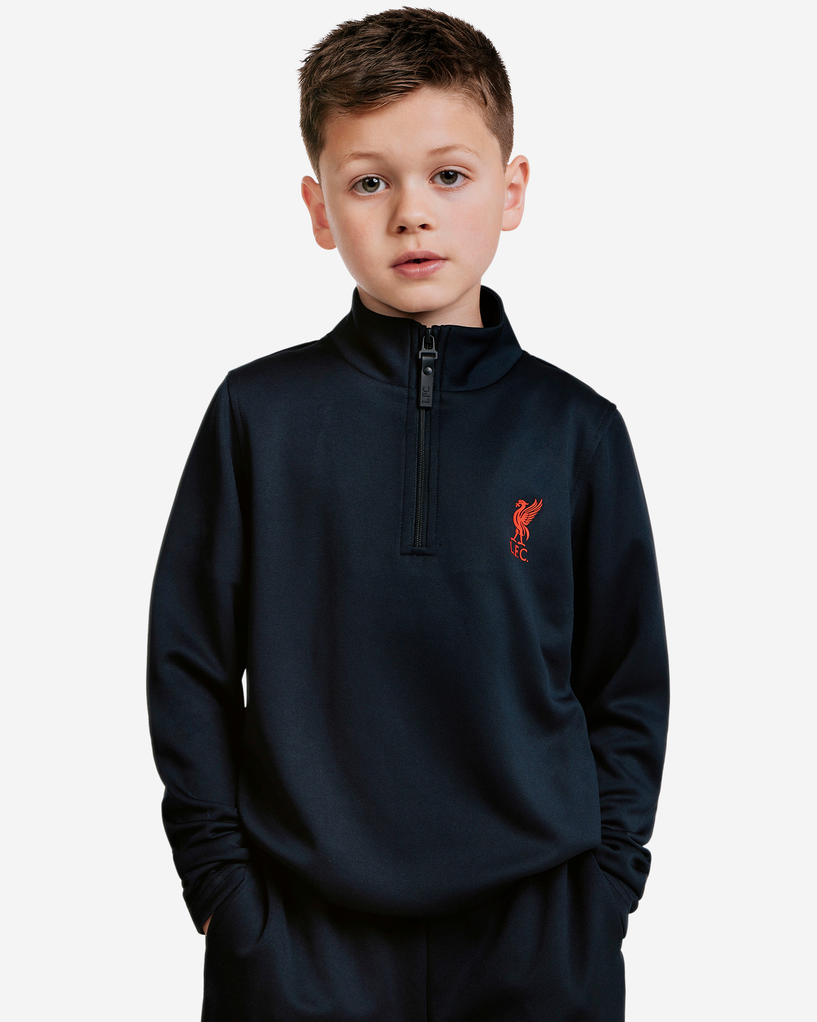 LFC Top mit 1/4 Reißverschluss für Kleinkinder, Schwarz - Image 4