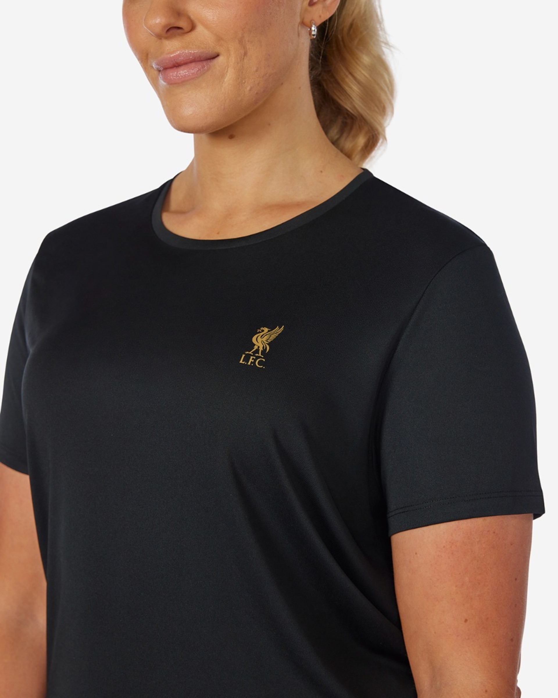 Camiseta LFC Poly para mujer, color negro - Image 2