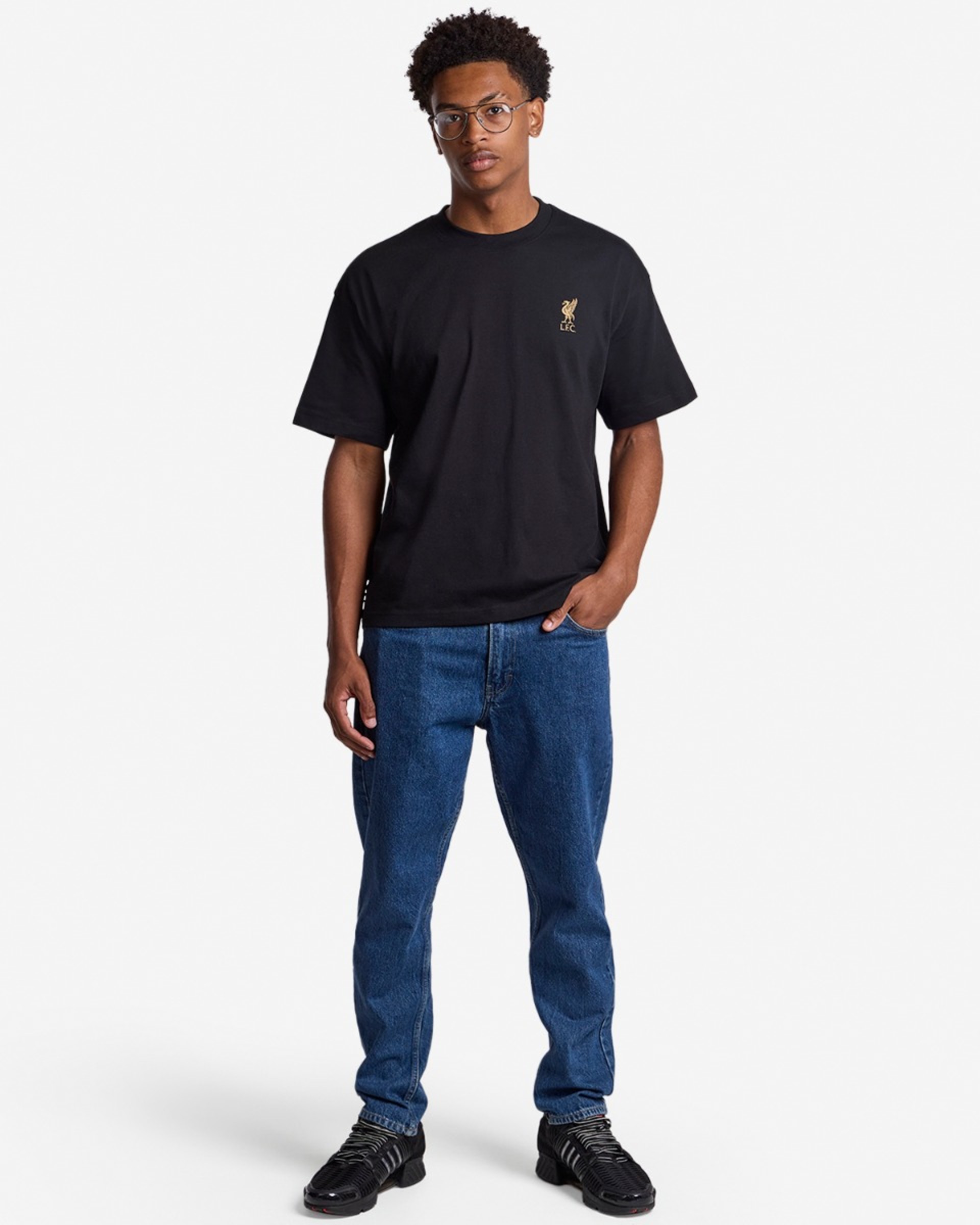Camiseta estampada LFC Champions Trophy Oversize para hombre, negra - Image 3