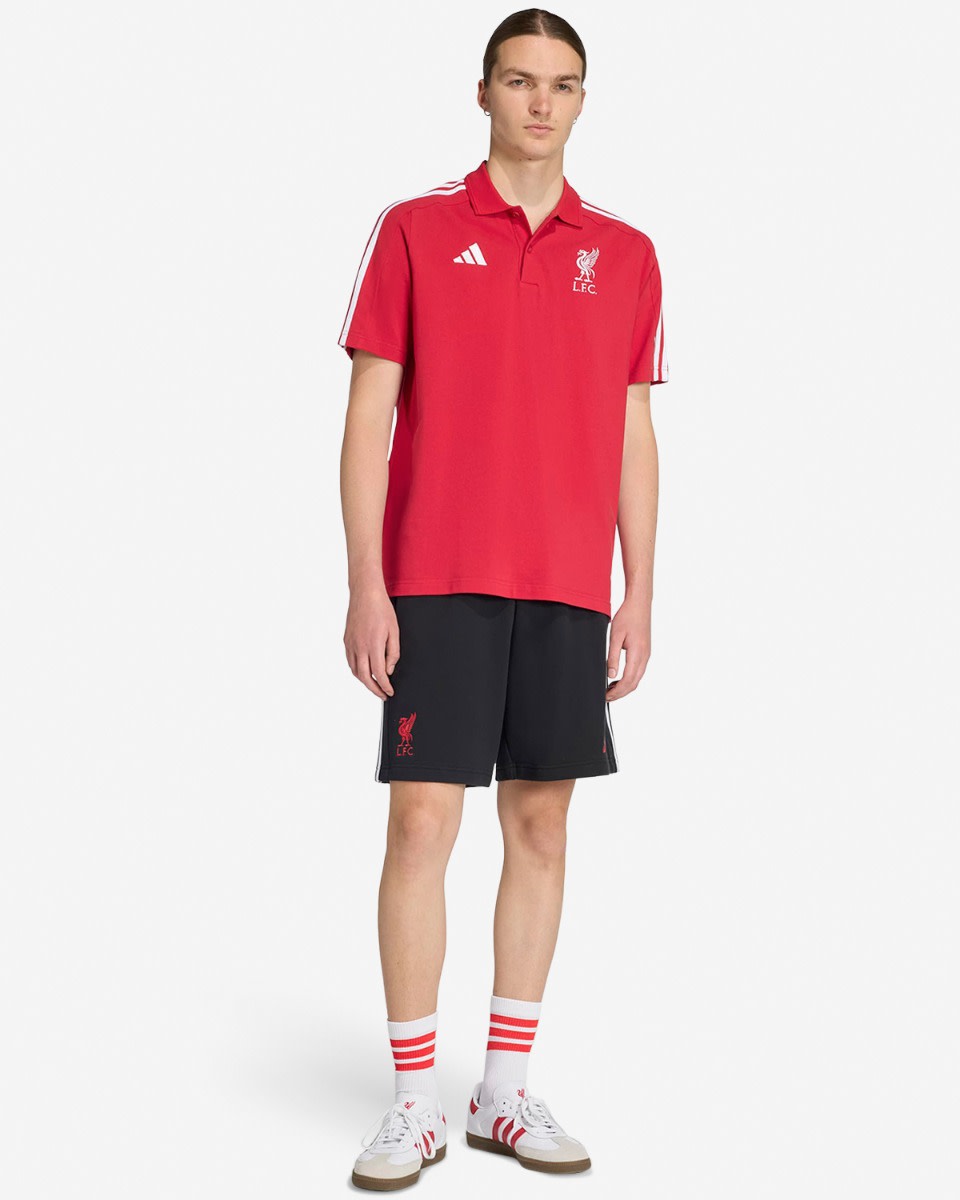 LFC adidas Mens 25/26 DNA Polo Red - Image 3